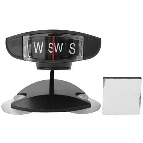 Car Mount Compass Ball, Multi-Functional Sea Marine Navigation Bracket with Adhesive and Delicate Decoration, Perfect for Finding Direction, Universal Dashboard Dash Stand Compass for Most Boat Car Tr