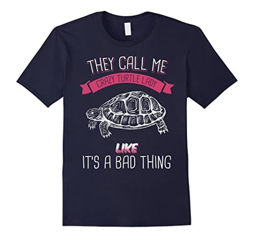 Mens They Call Me Crazy Turtle Lady Like It's A Bad Thing 2XL Navy