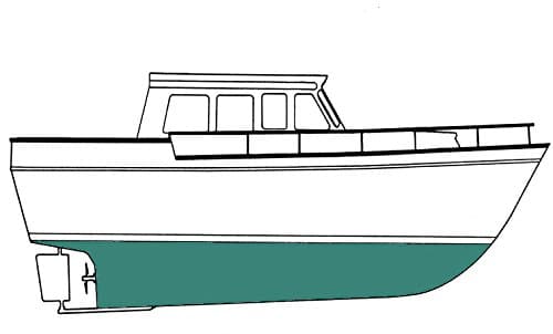 Copper Shield Uno Admiral Green Quart - 35 Copper Ablative - Marine Paint Antifouling Bottom Paint - iPaint.us