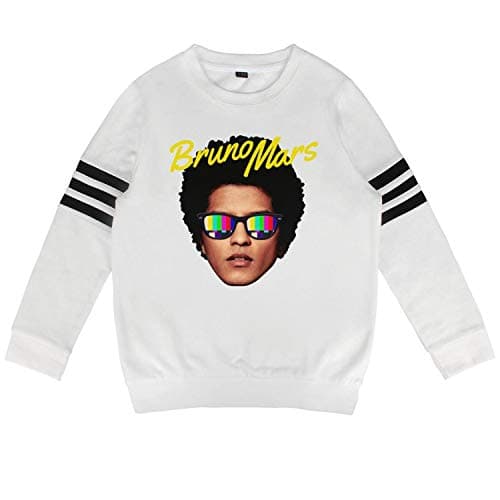 Gwende Zeno Boys Girls Pullover Sweaters Bruno-Mars-24k-Magic-Album Crew Sweatshirt