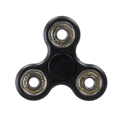 Tri Fidget Hand Spinner Black- Relieve ADHD Anxiety, Reduce Stress &amp; Help Focus