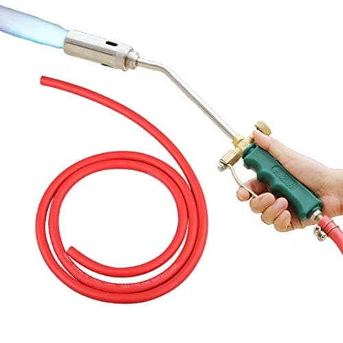 GOGOLO Dual Switch MAPP Gas Torch Spray Trigger Gun Set, Propane Torch Kit with 2Meter Hose Quick Fitting for Melting, Welding, BBQ, Heating