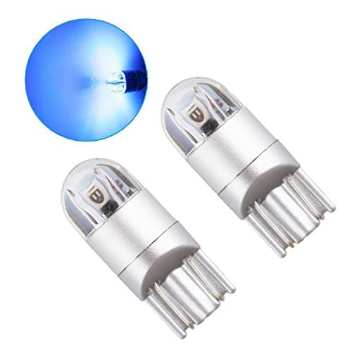Lesercfbry 2PCS T10 led bulbs 1.5W Super Bright 168 194 W5W T10 Wedge 3030 2SMD Interior Bulbs 12V-24V 6000K Suitable for cars and trucks £¨Blue£