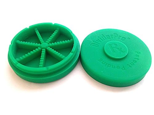 Divider Pro 3" Round Medical Grade 7 Space Silicone Container (Green)