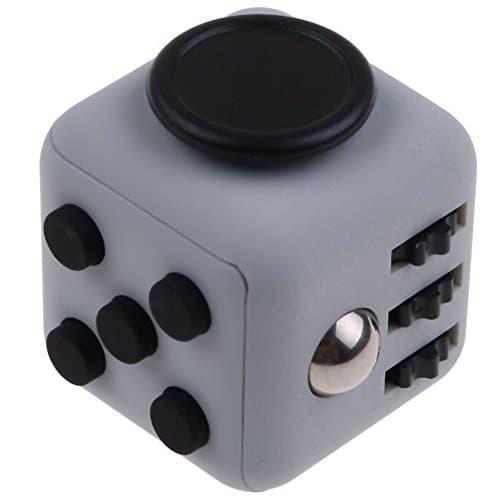 Grand Oasis Anti Stress Cube for Adults Relieves Fidget Cube for Fidgeters,Grand Oasis Best Relax Toy for Children with Buttons(Deep Grey)