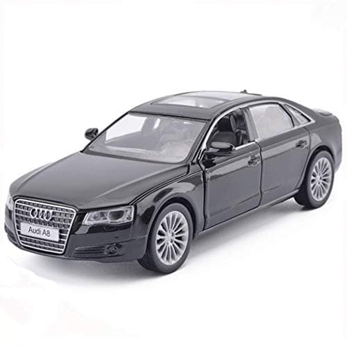 GXL- 1:32 Audi A8 simulation alloy toy car model static car model gift model jewelry ( Color : Black )