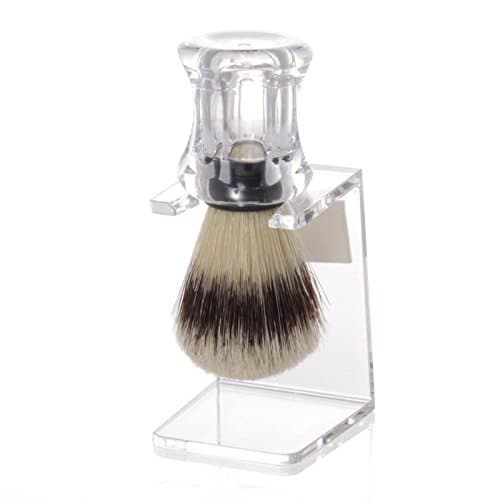 Set Shaving Brush Pig Brushes with Holder, transparent - Erbe Solingen