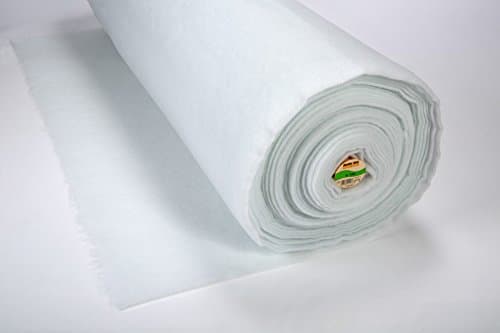 VileneSew In Thin Non Woven Volume Fleece Batting Wadding White - per metre