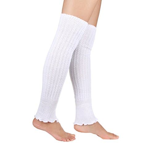 ECOSCO Cable Knit Trimmed Classic Boot Shaft Style Soft Acrylic Leg Warmer (3)