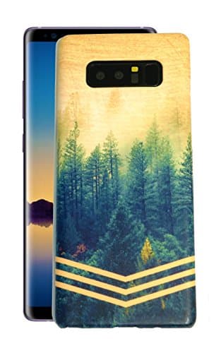 Samsung Galaxy Note 8 Phone Case - Case Escape - Nature Inspired - Wood Design - Impact Resistant - Matte Shell - Phone Case (Golden Forest)