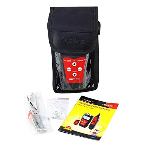 fengwen66 RJ45 LAN Tester Network Wire Tracker Anti-Interference Tone Tracer NF-300(red & black)