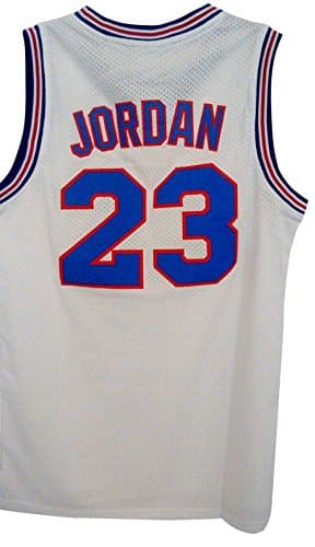 Michael Jordan Space Basketball Jam Jersey - #23 Tune Squad - White