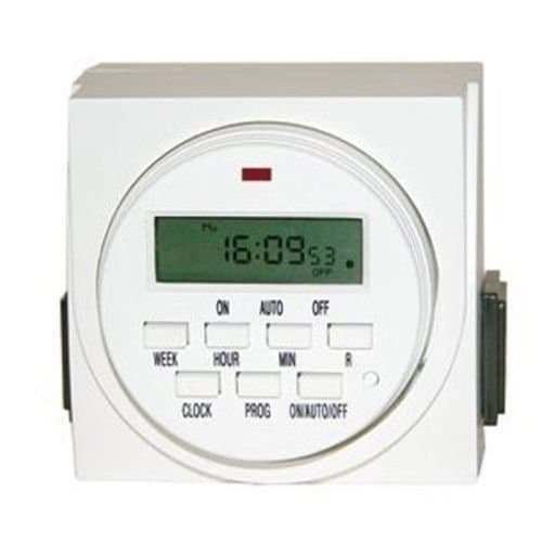 Dual Outlet Plug 7-Day Digital Program Timer