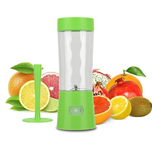 RUNNEPT Rechargeable Mini Portable Juicer Cup/Blender 500ml with Multiple Function of Juicer, Grinder and Mixer, BPA Free Green