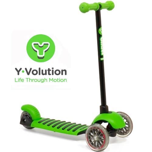 Yvolution Y Glider Deluxe Scooter - Green (New To The UK) by Y Glider Deluxe