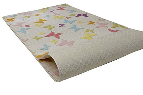 Custom Size Hallway Runner Rug Butterfly Multi Color 31 inch Wide Select Your Length Non-Slip (Skid Resistance) Rubber Backing 21 feet x 31 inch