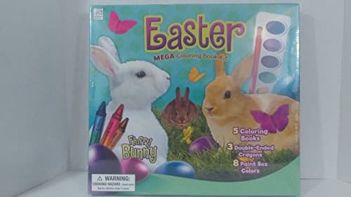 Fluffy Bunny Easter Mega Coloring Book Kit