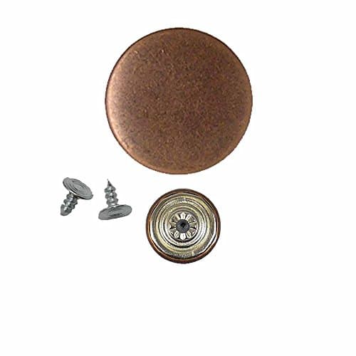 20mm Black Silver No-Sew Jean Tack Buttons 8982