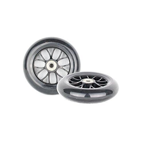 PU 120mm Replacement Wheels For Scooter Black - 2 Pieces