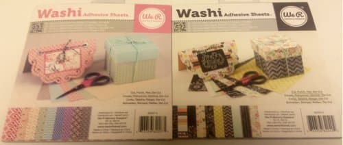 We R Memory Keepers 6"x6" Washi Adhesive Pad Bundle - New! 2 Pads: Chalkboard and Basics.