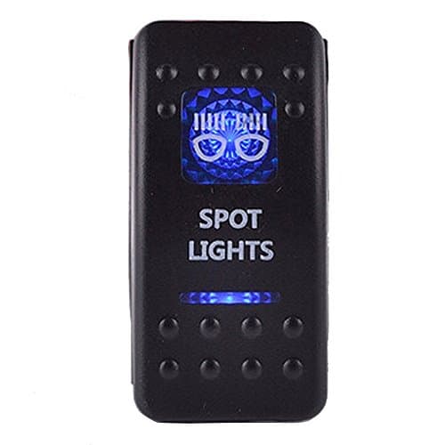 Machter Car Boat Auto Vehicle Blue LED Spot Lights Toggle Switch ARB Carling Style Narva ON OFF 12V 24V Waterproof (Spot Lights)