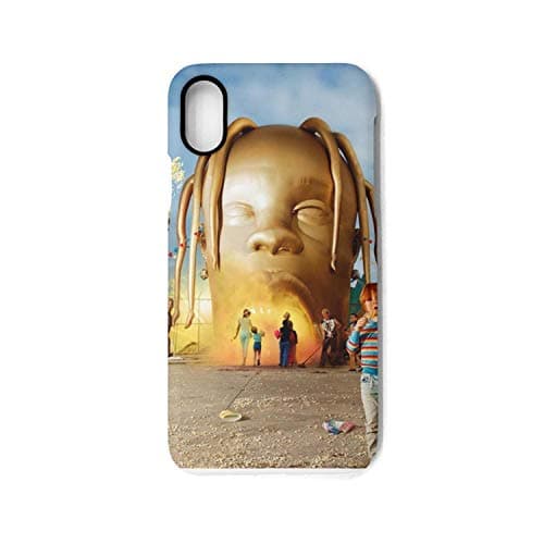 Dolorexri iPhone X Case iPhone Xs Case Travis-Scott-Astroworld-Album-Cover- Matte TPU Bumper Protective Anti-Scratch Resistant Phone Case Cover Compatible with iPhone X iPhone Xs