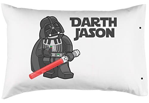 Personalized Darth Vader Lego Man Pillowcase, Fun StarWars theme - 100% Double Brushed Microfiber With Snap Enclosure - 20"x30"