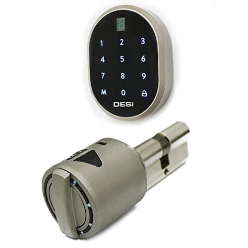 Desi Utopic R Electronic Smart Lock Rechargable Battery Operated with Wireless Keypad, Bluetooth Included for Euro Profile Cylinders