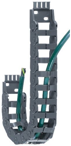 Igus E14-2-075-0 Energy Chain Cable Carrier, Polymer, EZ-Split Crossbar, 0.51 Max Cable Diameter, 0.75" Inner Height, 0.98" Inner Width, 2.95" Bend Radius, 2ft" Chain Length