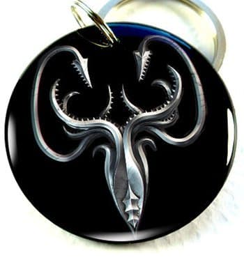 Game of Thrones Pet id tag dog tag Greyjoy (Large 1.50")