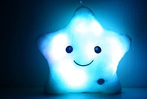 Blue Twinkling Star Light Up Color Changing Plush
