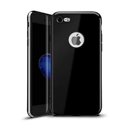 iPhone 6s case,MINIMALISM(TM) [Twinkler Series] [Scratch Resistant] Premium Flexible Soft TPU Bumper Silicone Case with Electroplate Frame Fit for iPhone 6 &amp; iPhone 6s (4.7 inches) (jet black)