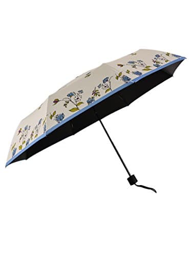 Multi-Purpose 3 Folding Umbrella, UV Protection, Double layer, Waterproof and Windproof, Anti-UV, Light weight (Ivory White)