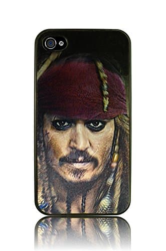 Iphone 4/4S premium 3D cover, case, moving picture, graphic, plastic, elegant (Pirate (black))