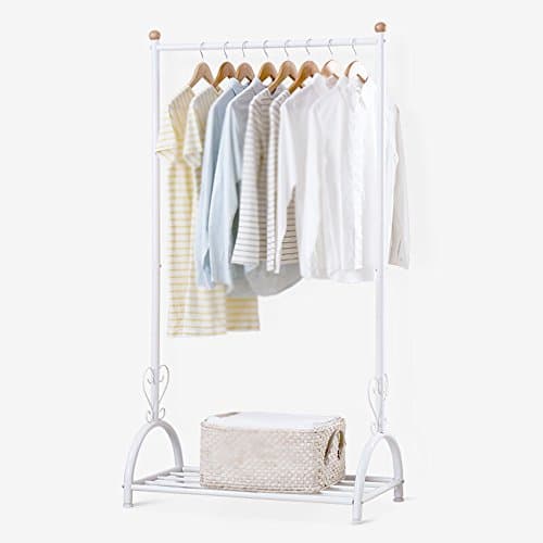 White coat rack / drying rack / European art hanger / home drying rack / coat rack racks combination rack (75 40 160cm)