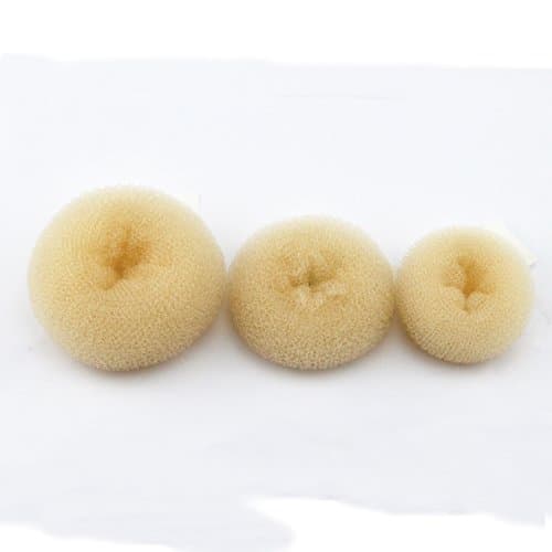 Rice White 3pcs Set Donut Three Hair Bun Ring, Shaper Hair Styler Maker BUY NOW