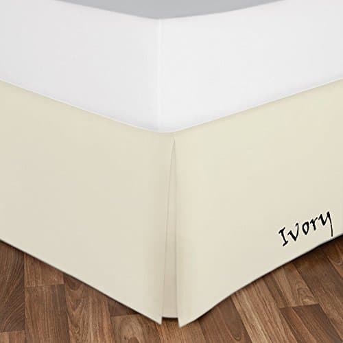 New Collection 1-PC Tailor Made Good Fitting Bed Skirt Ivory -Pattern Solid Drop Length 21" Inches ) in Cal-King Sizes &amp; 450 Thread -Choose Colors 100% Egyptian Cotton By American Sheets