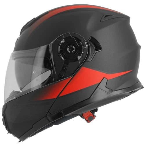 Astone Modular Helmet Matt Black Red Size rt1200 Vanguard, Size S