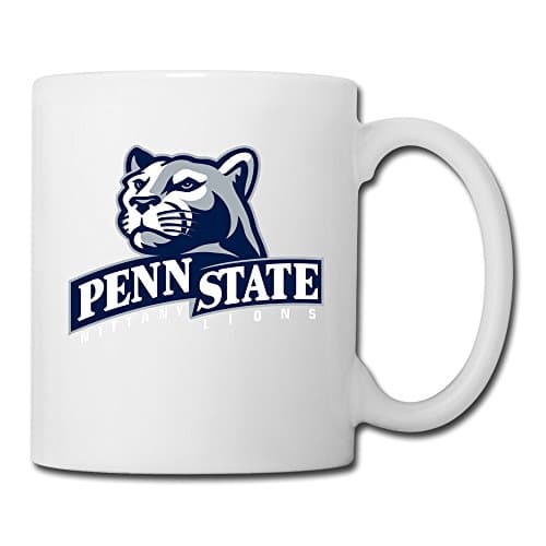 White Penn State Nittany Lions Sab04Fl Ceramic Coffee Cup 11oz Unisex Printed On Both Sides