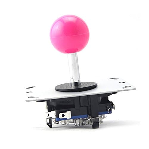 Amatek Pink Ball 8 Way Arcade Joystick with Microswitches Replacement Parts For Mame Jamma Arcade Game Cabinet DIY Joystick and Button Kit
