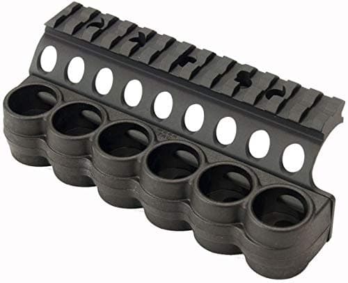 Mesa Tactical- Benelli - Polymer Shotshell Carrier - With Integrated Picatinny Optic Mount (Ben M4 6-Shell 12ga 5.5" #94930)