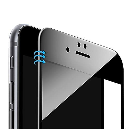 iPhone 7 Screen Protector, Petrelstore Full-Cover Tempered Glass Curved, Anti-Fingerprint HD Screen Protector for iPhone 7 Black