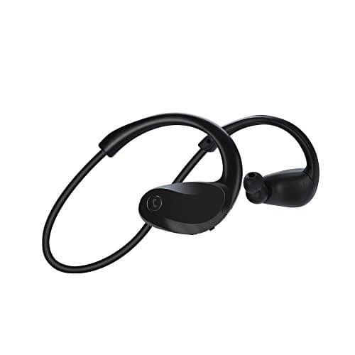 TriRanger Wireless Sport Stereo Bluetooth Headset for Outdoor Exercise with MIC and Sweatproof Warranty - Black