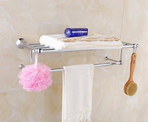 Bathroom hardware pendant, chrome color bath towel rack, bathroom rack, towel rack