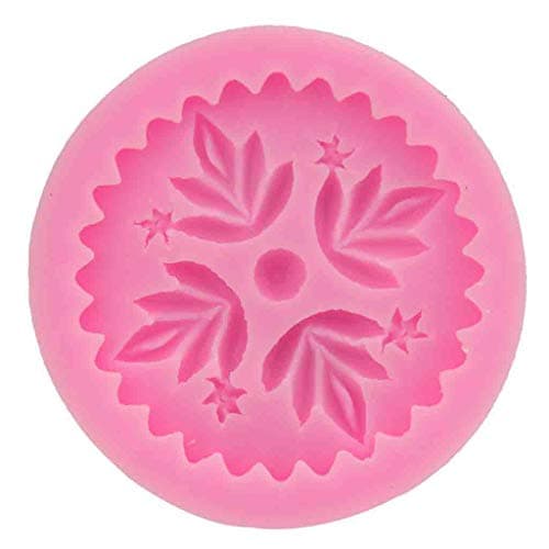 Oasics Silicone Cake Mold DIY Cake Kitchen Decorating Mold Candy Clay Gum Baking Mould Tools Chocolate Pie Flan Tart Molds for Birthday Party (Flower Leaves)