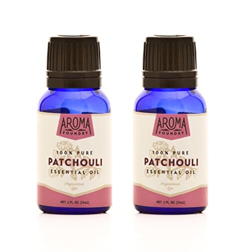 Aroma Foundry Patchouli Essential Oil - 15 ml 2 Pack - 100% Pure &amp; All Natural
