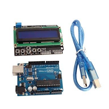 XIE UNO R3 + LCD 1602 Keypad Shield V2.0 LCD1602 Expansion Board Building Blocks for Aduino