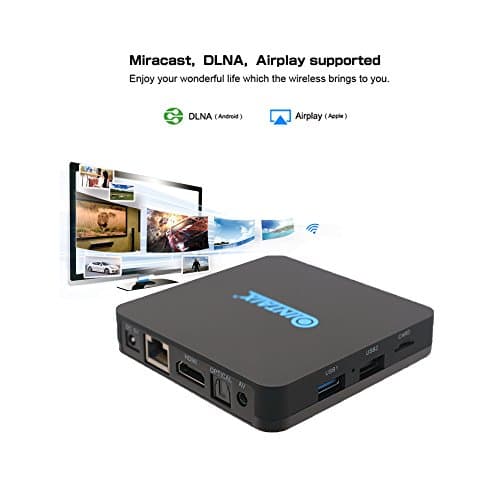 QINTAIX Q28 Android 7.1 TV box Rockchip RK3228 2G+8G Quad Core 4K HDR USB 3.0 TV Box Streaming Media Player