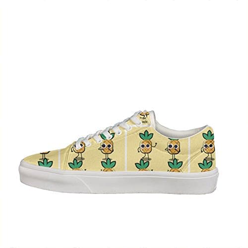 Comfortable Pineapple Character The Fruit Mens Guys Athletic Nursing Canvas Casual Sneakers Shoes