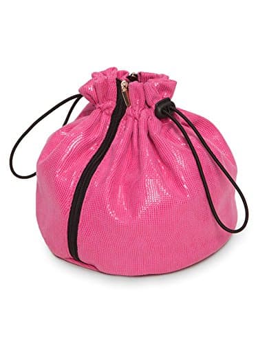 CreatedHair ResQ Mini Wig Bag - Discreet Wig Storage with Drawstring - Wig Travel Bag, Makeup Bag, Wig Organizer for Safe Storage - Hair Extension Holder for Wigs, Makeup and Other Accessories - Pink
